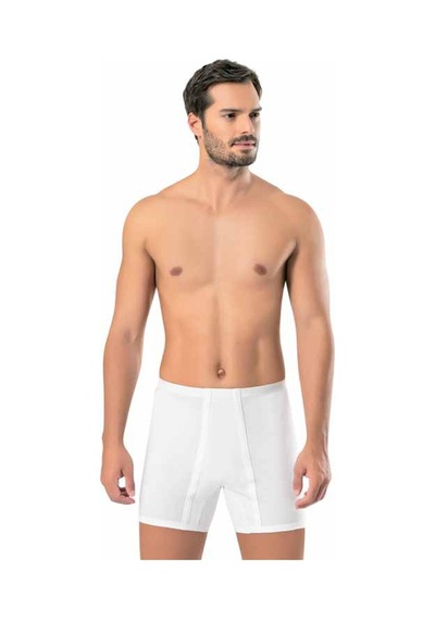 Erdem Erkek Beyaz Paçalı Boxer 3'lü
