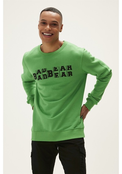 Bad Bear Counter Crewneck Erkek Sweatshirt Yeşil