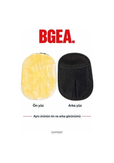 Bgea Premium Oto Yıkama Ve Cila Eldiveni Yünlü Hassas Eldiven