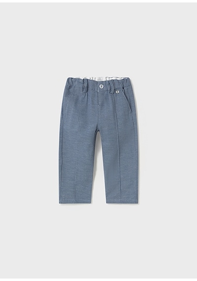 Mayoral 1576 Erkek Bebek Keten Pantalon Mavi