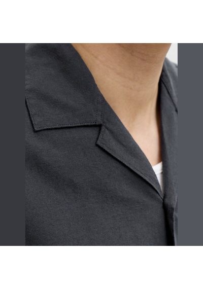 Jack & Jones Büyük Beden Resort Yaka Gömlek - Breeze - 12288661 Siyah