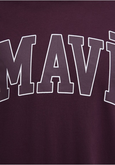 Mavi - Mavi Logo Baskılı Mor Tişört 0611711-70434 Mor
