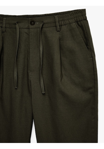 Koton Regular Fit Beli Lastikli Düğmeli Düz Paça Keten Karışımlı Chino Yazlık Pantolon Antrasit 6sam40003hw Koton Regular Fit Beli Lastikli Düğmeli Düz Paça Keten Karışımlı Chino Yazlık Pantolon Antrasit 6sam40003hw