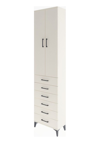 Arges Dolap 4 Raflı 6 Çekmeceli 2 Kapaklı 60x30x243 Aytaşı-ay... Aytaşı