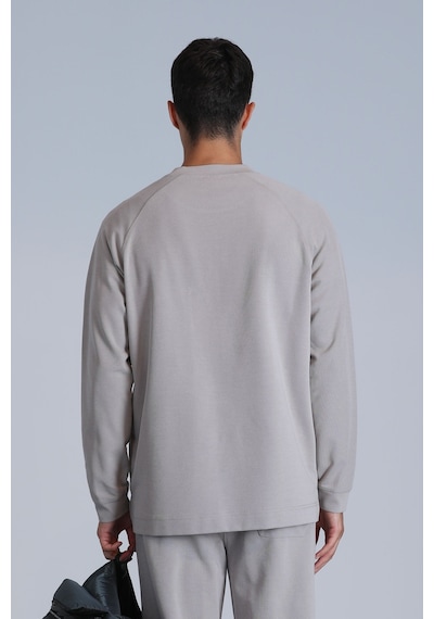 Lufian Lınes Erkek Sweatshirt Taş Taş 112030149100190 Taş