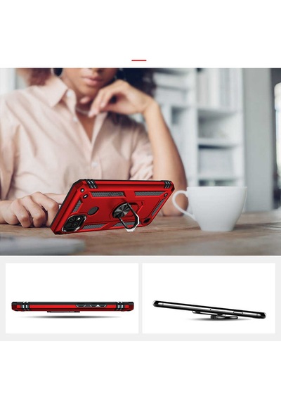 Rba Aksesuar Realme C21 Kılıf Rba Vega Kapak - Mavi Mavi
