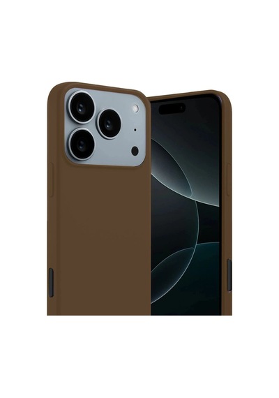 Tedar Apple iPhone Uyumlu 17 Pro First Silikon - Kahverengi Najmaddin standart