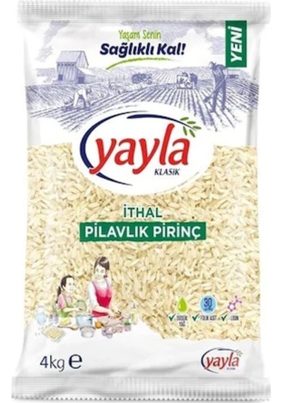 Yayla İthal Pilavlık Pirinç 4 KG