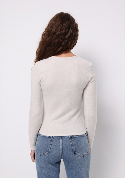Colin's Colins Slim Fit Yuvarlak Yaka Düz Kadın Ekru Tişört Cl1077097 Q1.v2 Ecm Ecru Melange Colin's Colins Slim Fit Yuvarlak Yaka Düz Kadın Ekru Tişört Cl1077097 Q1.v2 Ecm Ecru Melange