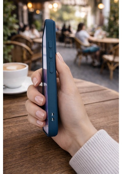 Samsung Galaxy S22 Plusuyumlu İçi Kadife Magsafe Wireless Şarz Özellikli Lacivert Renkli Telefon Kılıfı Lacivert