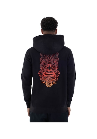 Hurley Hurley Kai Tiki Hood Erkek Siyah Sweatshirt Blk