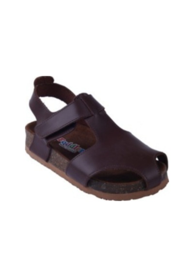 Toddler 8214 Anatomik Deri Mantar Taban Kahve Sandalet 21-25 Kahverengi