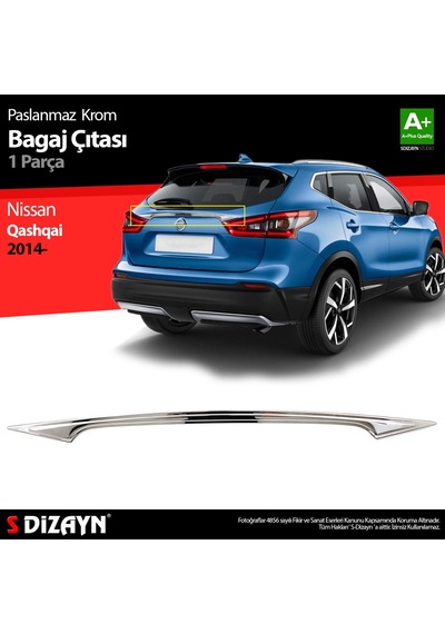 Nissan Qashqai Krom Bagaj Çıtası 2014-2021