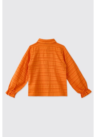 Panço Kız Çocuk Oranj Gömlek 2611gk06056 Turuncu