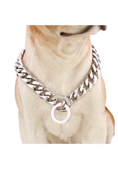 Köpek Tasması Köpek Boyun Tasması Zincir Tasma 66 Cm Paslanmaz Çelik