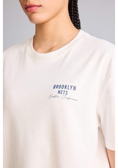 Defacto Nba Brooklyn Nets Relax Fıt Kısa Kollu Tişört G9307ax26smer105 Ekru-er105 Defacto Nba Brooklyn Nets Relax Fıt Kısa Kollu Tişört G9307ax26smer105 Ekru-er105