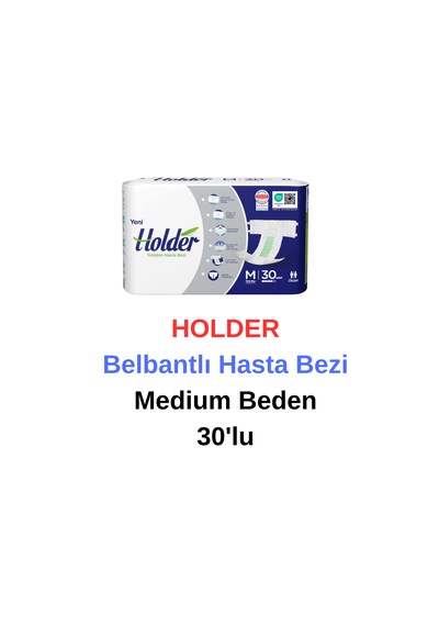Holder - Belbantlı Hasta Bezi Medium Beden 30'lu M