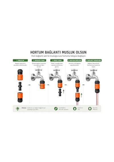 Md-313 Otomatik Hortum Bağlantı Aparatı 3 Parça