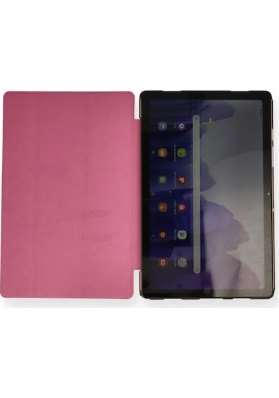 Samsung Uyumlu Galaxy T870 Tab S7 11 Kılıf Tablet Smart Kılıf - Pembe