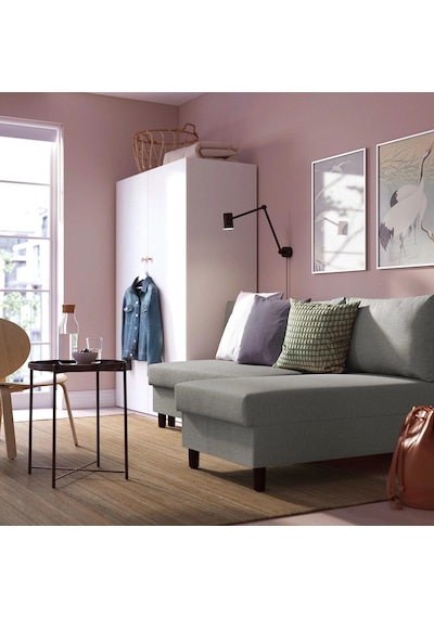 Ikea Gri Rahat Kanepe - Bazalı Yataklı Köşe Kanepe