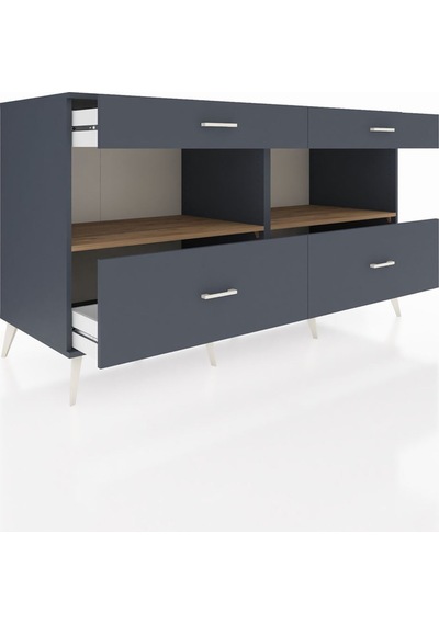 Kronos Konsol 2 Raflı 4 Çekmeceli 176x59x99 Antrasit-çam/antrasi Antrasit-çam/antrasit Kronos Konsol 2 Raflı 4 Çekmeceli 176x59x99 Antrasit-çam/antrasi Antrasit-çam/antrasit