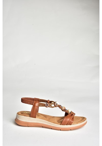 Fox Shoes U258624409 Taba Kadın Sandalet Taba-suni Deri Taba