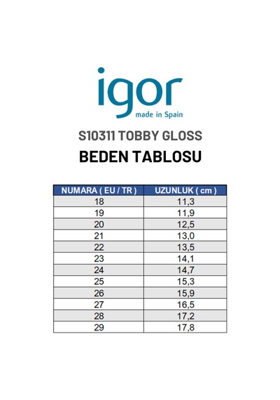 Igor Tobby Gloss Kız Çocuk Parlak Sandalet - Fildişi S10311-079