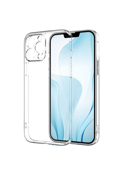 Goocamp Apple iPhone 13 Pro Max Uyumlu Kamera Korumalı Süper Silikon Kılıf-renksiz Renksiz