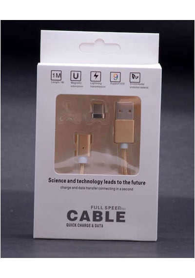 Type-C Mıknatıslı Usb Kablo