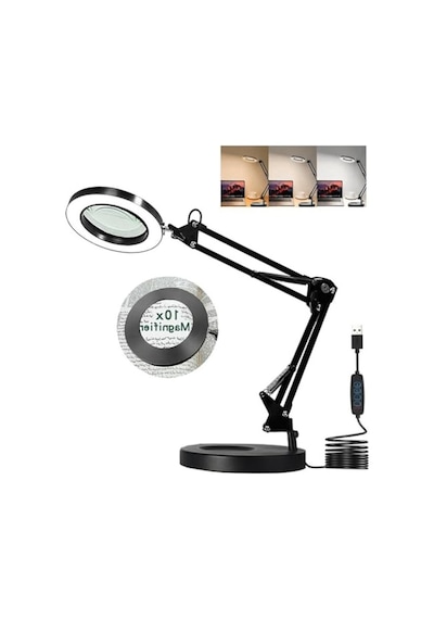 Büyüteçli Masa Lambası Usb Güç Bağlantılı 10x Büyütmeli Led Işıklı Masaüstü Lamba 360 Derece Dönebilen Başlıklı Ayarlanabilir Parlaklık Seviyeli Esnek Kollu Çalışma Lambası Flb06 10 Parça Siyah Büyüteçli Masa Lambası Usb Güç Bağlantılı 10x Büyütmeli Led Işıklı Masaüstü Lamba 360 Derece Dönebilen Başlıklı Ayarlanabilir Parlaklık Seviyeli Esnek Kollu Çalışma Lambası Flb06 10 Parça Siyah