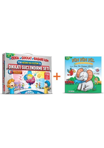 Adeda Dikkati Güçlendirme Seti 3 Yaş + Fin Fin Fil