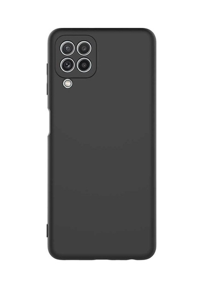 Samsung Galaxy Uyumlu A22 Kılıf Kamera Korumalı Silikon Rubber Arka Kapak Siyah