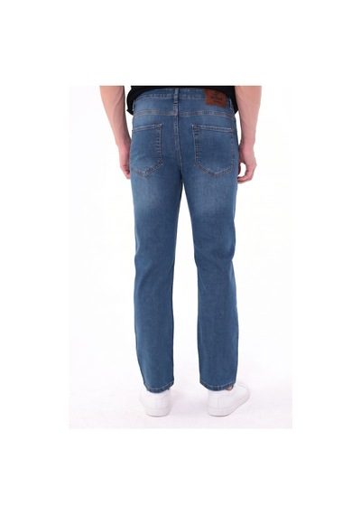 Blayn Jeans Erkek Mavi Diz İzi Yapmayan Pamuklu Esnek Denim Jean Kot Pantolon Regular Kalıp