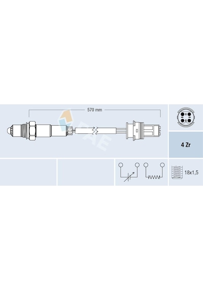Fae Oksıjen Sensoru Kat. Oncesı Bmw E36 E34 E31 77268 11781741317