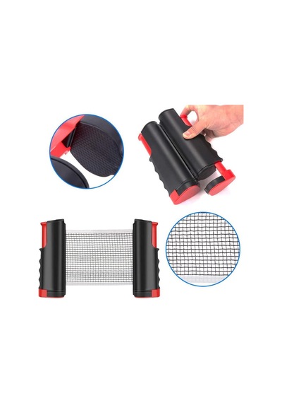 Teleskopik Taşınabilir Kaymaz Ping Pong Masa Tenisi Filesi Aparatı Bx40 Açık Mavi