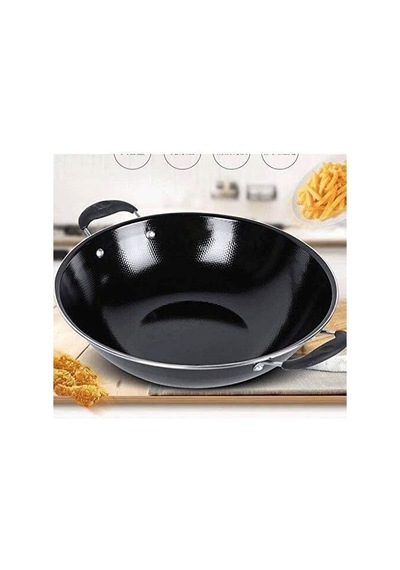 Demir Wok 32cm Kaplamasız Yapışmaz Tava Gazlı Ve İndüksiyonlu Soba İçin 32cm Diğer