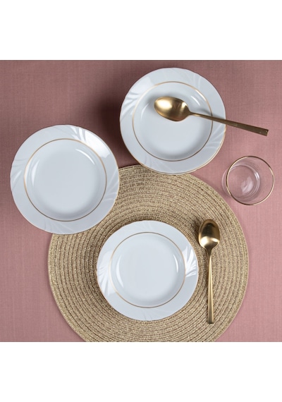 GÜRAL SOPRANO 6 ADET 19 cm ÇUKUR TABAK - GOLD