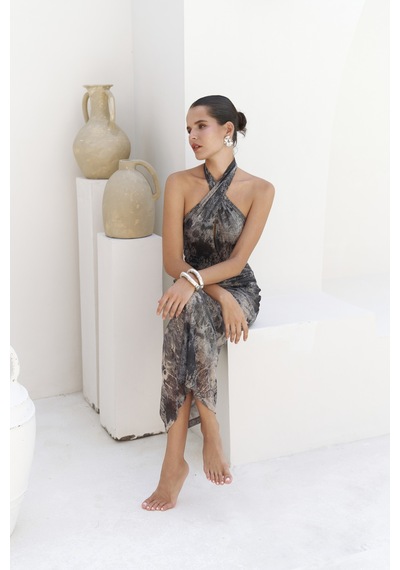 Mai Collection Mai Studios Co. Keefnes Kruvaze Antrasit Uzun Elbise Antrasit Mai Collection Mai Studios Co. Keefnes Kruvaze Antrasit Uzun Elbise Antrasit