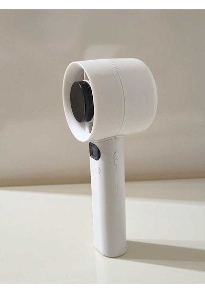 120 Kademe Dijital Ekranlı Mini Masaüstü Fan Usb Şarjlı Taşınabilir El Fanı