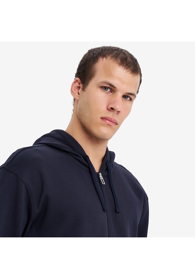 Lescon Lacivert Erkek Fermuarlı Kapüşonlu Sweatshirt 26s-1263-26n
