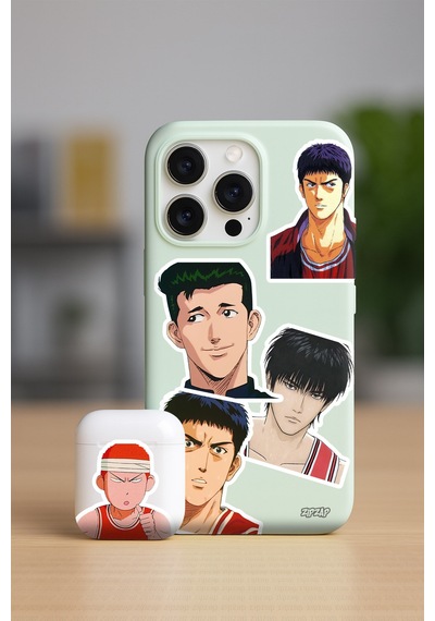Slam Dunk Anime Telefon Laptop Bullet Journal Yapışkanlı Folyo Sticker Paketi 23 Adet Çok Renkli