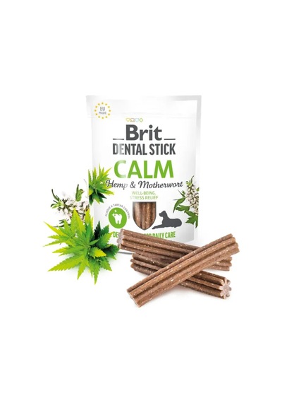 Brit Care Dental Stick Calm Ağız Bakımı İçin Kenevirli Köpek Ödül Maması 250 Gr