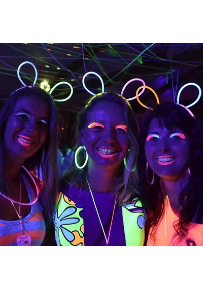 Glow Taç Fosforlu Taç Karışık Renk 12 Adet 3+