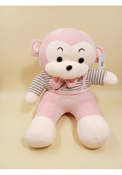 Peluş Maymun 65 Cm Pembe
