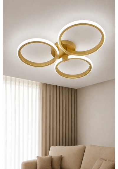 Yuno Led Plafonyer Avize Beyaz Işık Eskitme