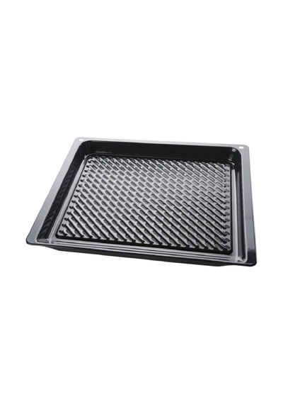 Fırınlar İçin Air Fry Ve Grill Tepsisi. Buharlı Pişirme İdeal. Delikli Antrasit Emaye