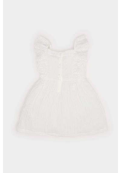 DeFacto Kız Bebek Kolsuz Poplin Yazlık Elbise E8395A525SMER105