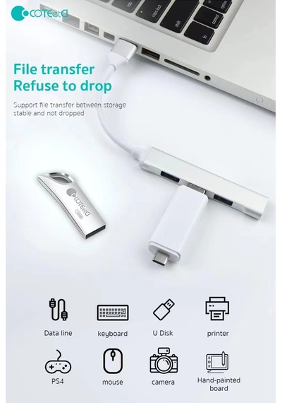 83003 4 Portlu Mini Usb Hub Çoklayıcı Çoğaltıcı - 1 Adet Usb 3.0 + 3 Adet Usb 2.0 Çok Fonksiyonlu Adaptör Laptop, Pc Ve Smart Tv Uyumlu 1x Usb 3.0 + 3x Usb 2.0 Dönüştürücü