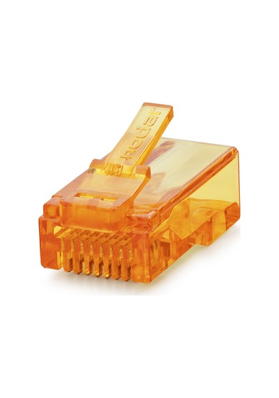 Nodar Nd2413 Cat6 Ez Rj45 Konnektör 100 Adet Plastik Kutu - Turuncu