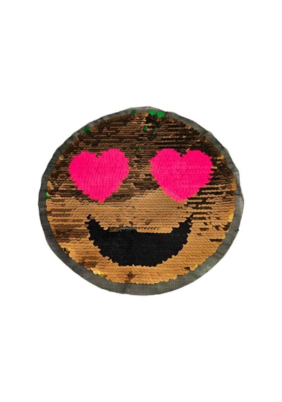 Pullu Nakışlı Arma Gold,yeşil Ve Pembe Renkleriyle Smile Görselli Çapı 22 Cm 1 Adet - 692425405 Diğer
